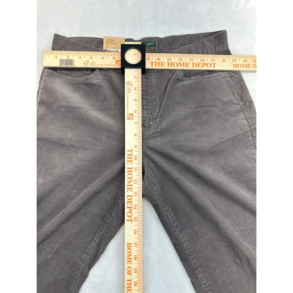 Lauren Ralph Lauren Corduroy Pants Womens 10 Ballard Gray Straight Leg NWT